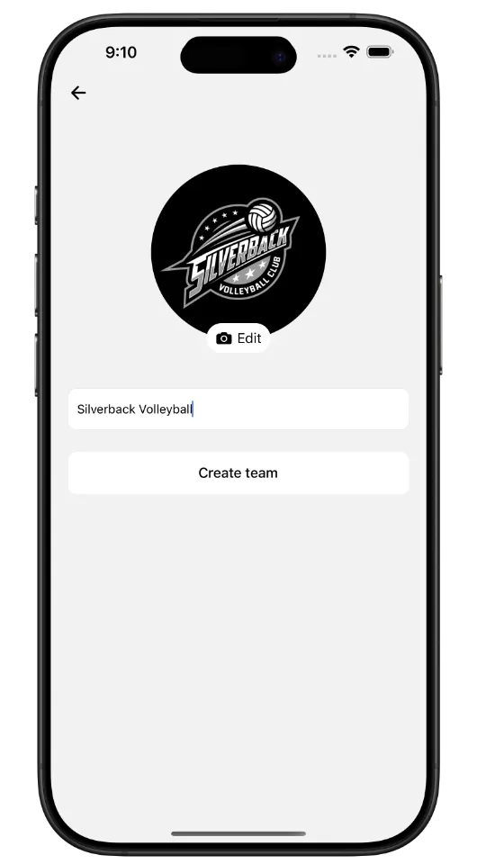 Creating a team in the Teamcheck app